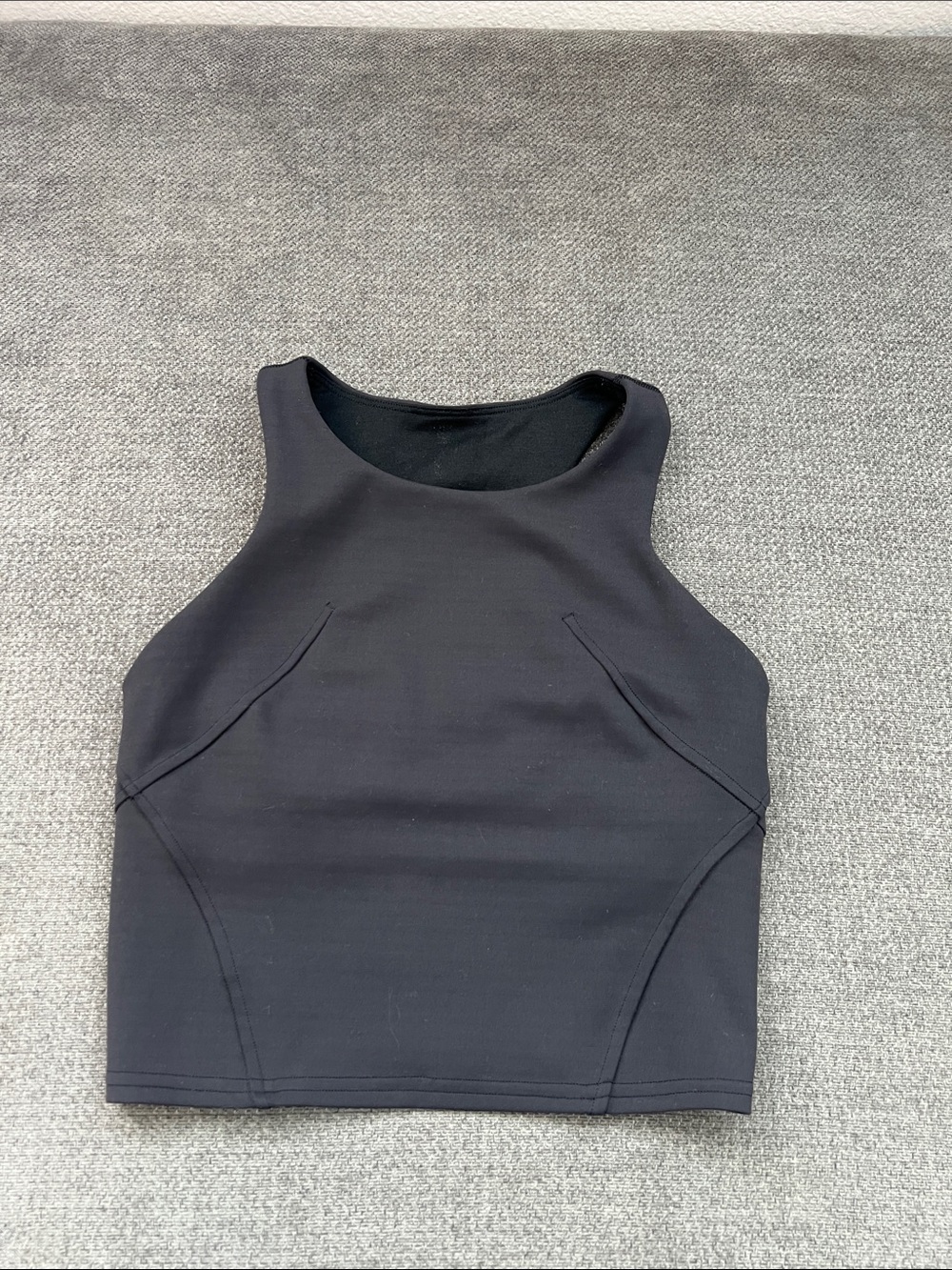 lululemon athletica Black High-Neck Crop Top